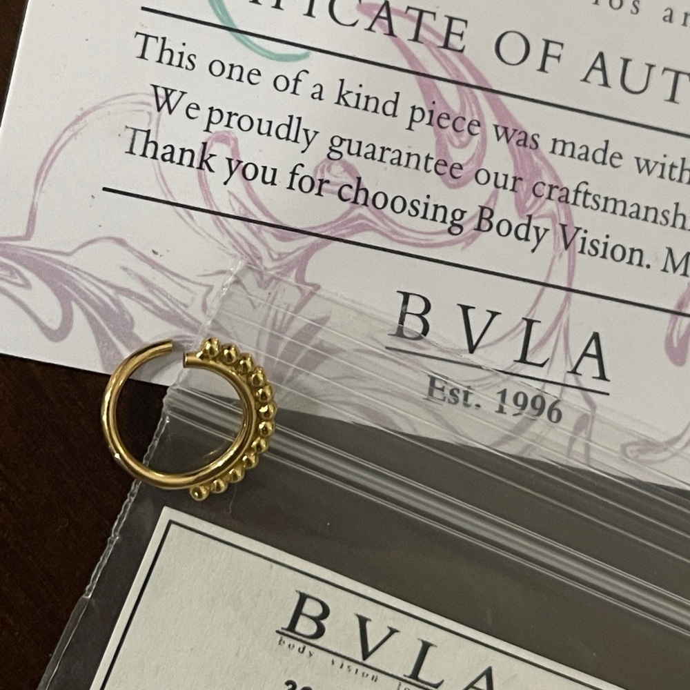SOLD⭐️BVLA 16G Seamless Ring Yellow Gold